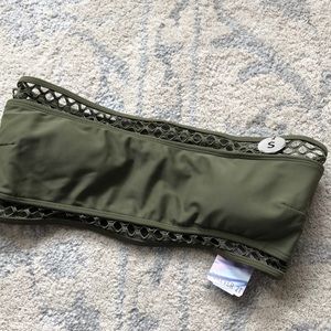 NWT bandeau bikini top